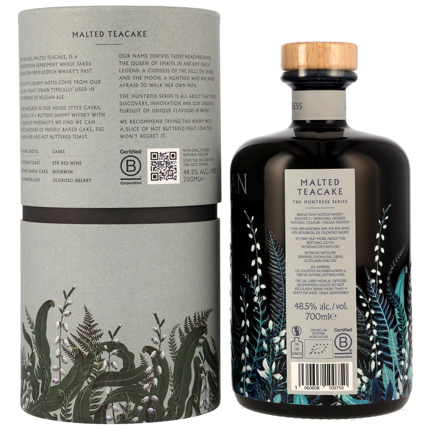Nc’nean Huntress 2026 – Malted Teacake – Organic Single Malt Scotch – 48,5 % vol. – 0,7 l