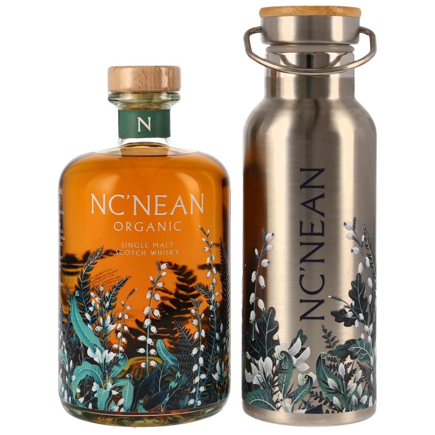 Nc'nean Organic Single Malt Whisky - Hot Toddy Set 47% vol. 0,7Liter