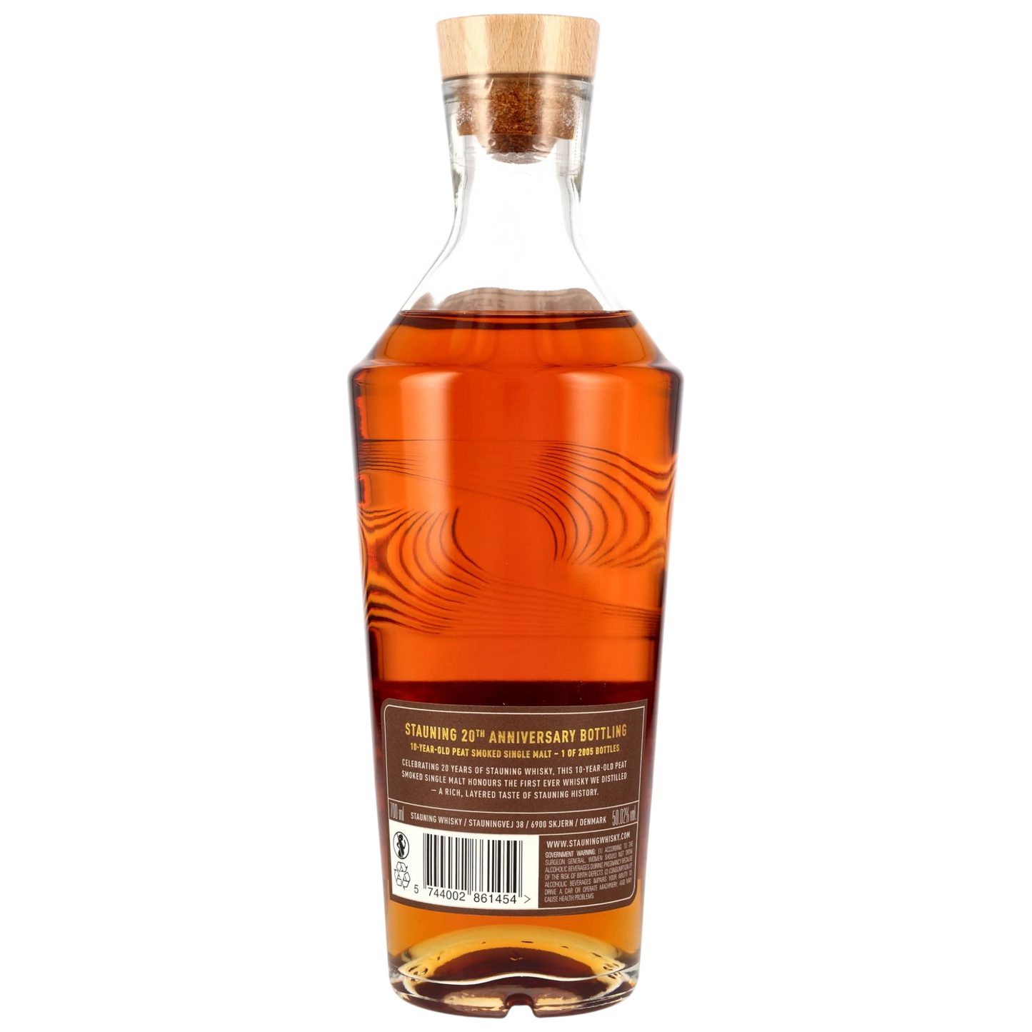 Stauning 10 y.o. – Peat Smoked Danish Single Malt – 20th Anniversary Bottling – 50,02 % vol. – 0,7 l