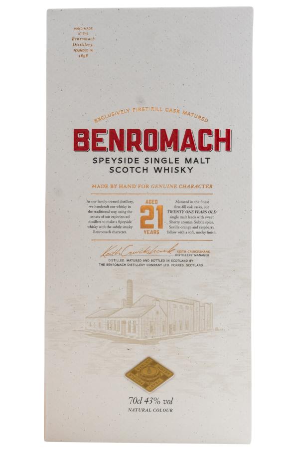 Benromach 21 Jahre 43% vol. 0,7 l