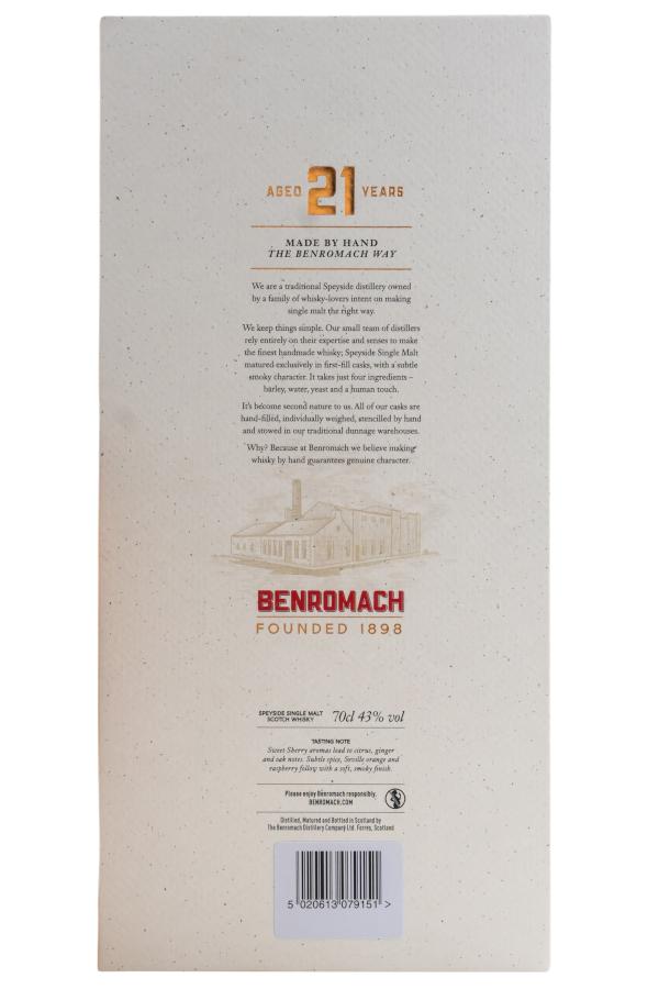 Benromach 21 Jahre 43% vol. 0,7 l