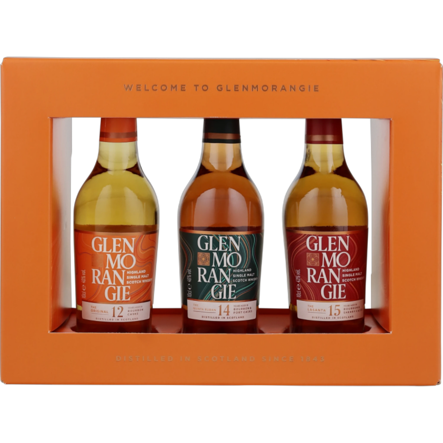 Glenmorangie Tasting Pack – Highland Single Malt Scotch – 43 % vol. – 3×0,1 l