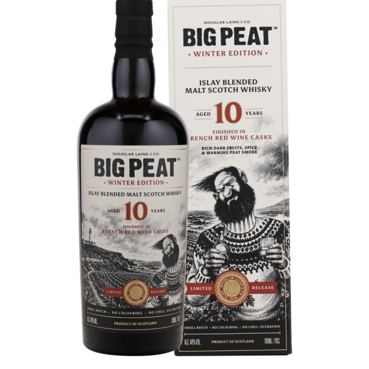 Big Peat 10 Jahre Winter Edition 2026 – French Red Wine Cask Finish – 48 % vol. – 0,7 l