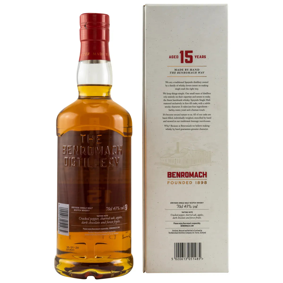 Benromach 15 Jahre 43% vol. 0,7l