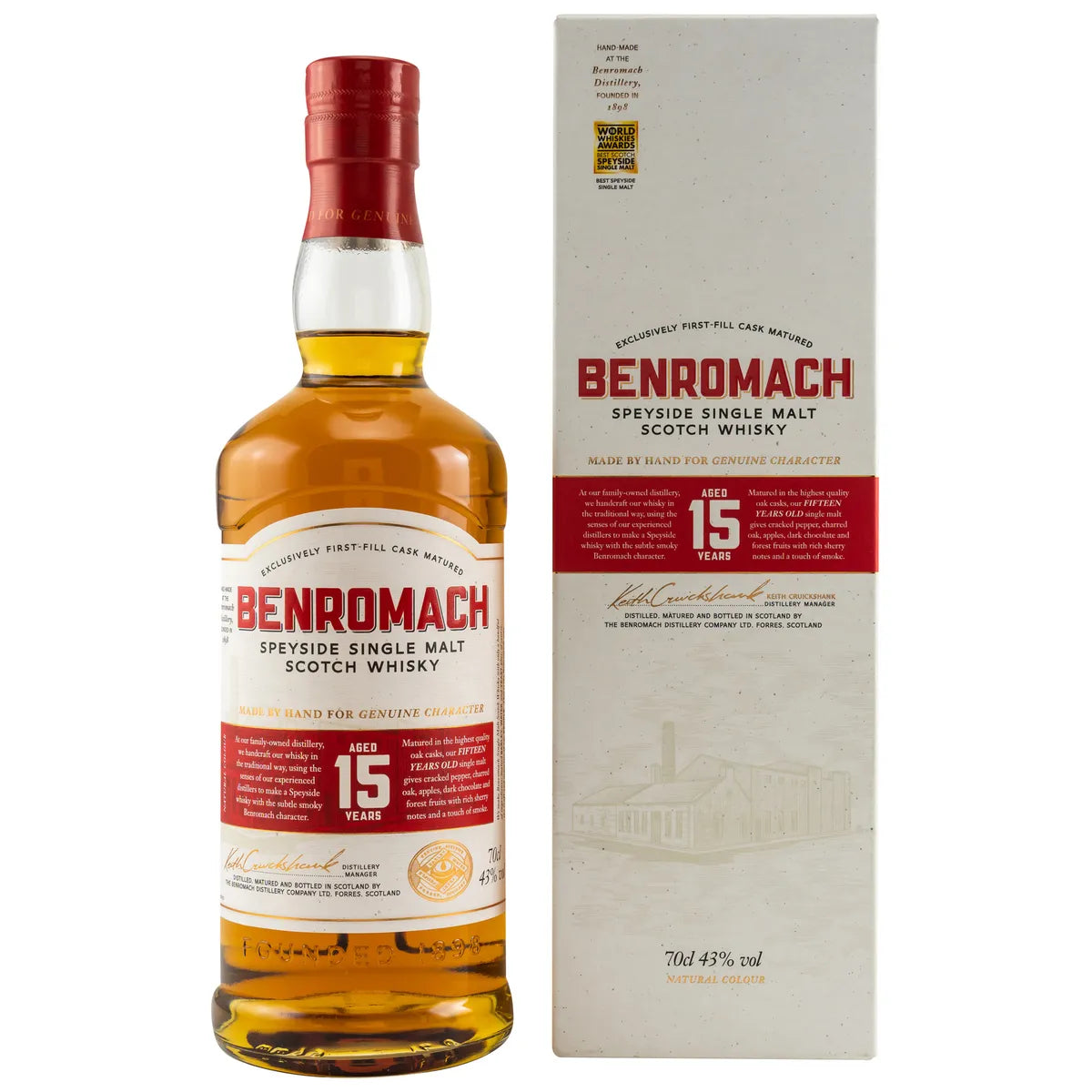 Benromach 15 Jahre 43% vol. 0,7l