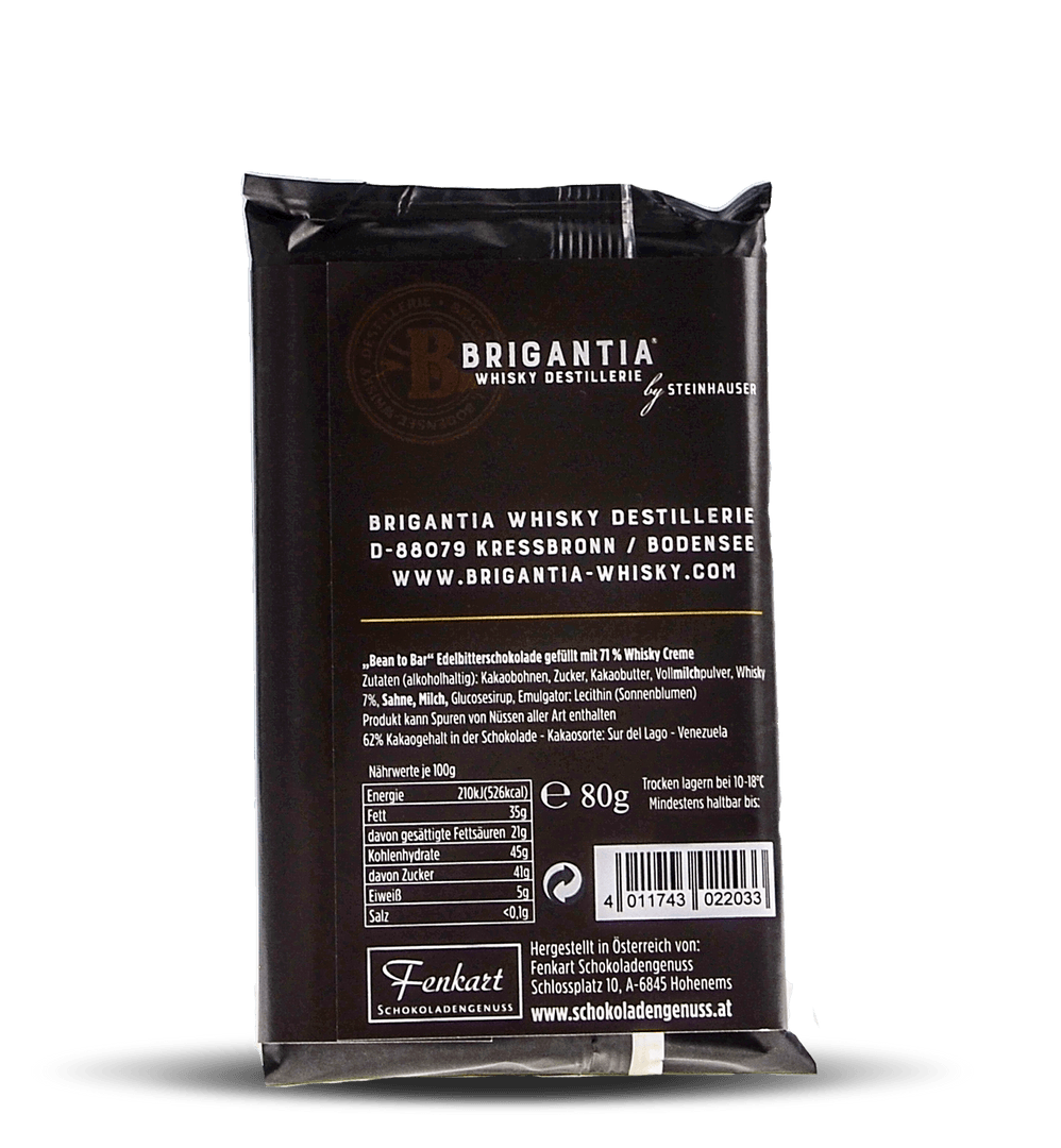 Brigantia Whisky Schokolade 80g