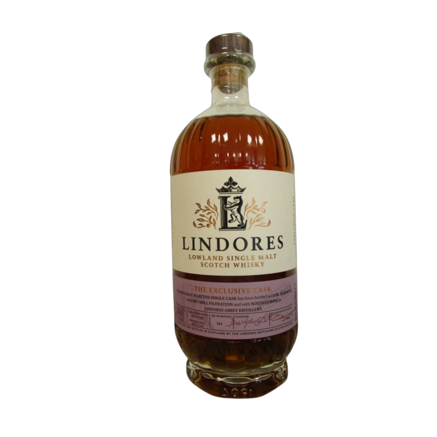 Lindores Abbey Distillery – The Exclusive Cask NL STR #18/0488 – 61.9% ABV – 0.7 L