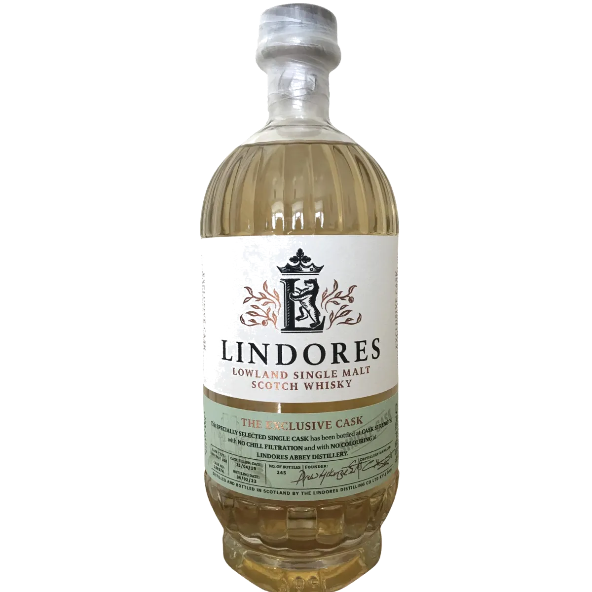 Lindores Abbey Distillery - The Exclusive Cask Ex-Rum-Peat #19/0374 60,9%vol 0,7l