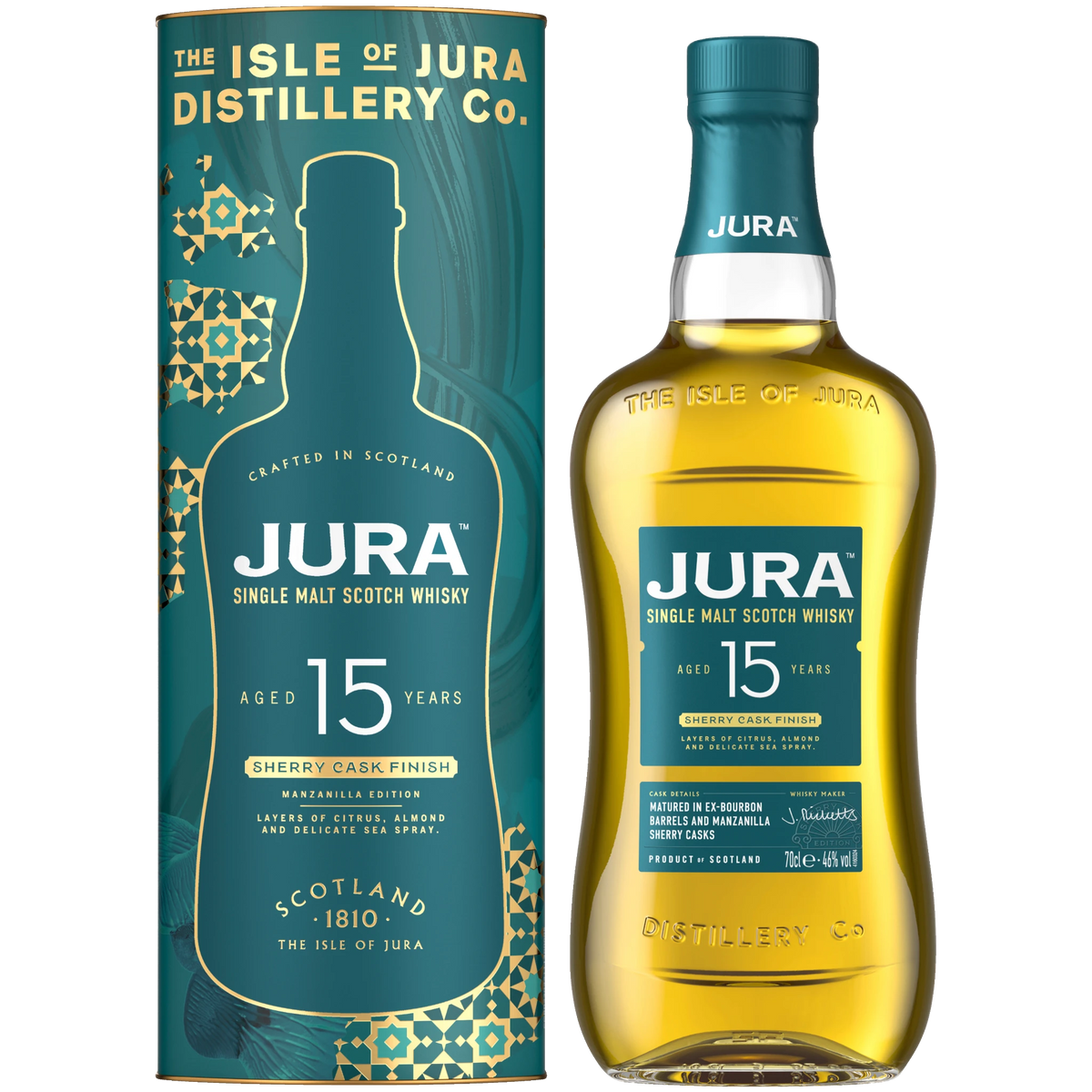 Jura 15 Jahre Sherry Cask Finish Manzanilla Edition – 46 % vol. – 0,7 l