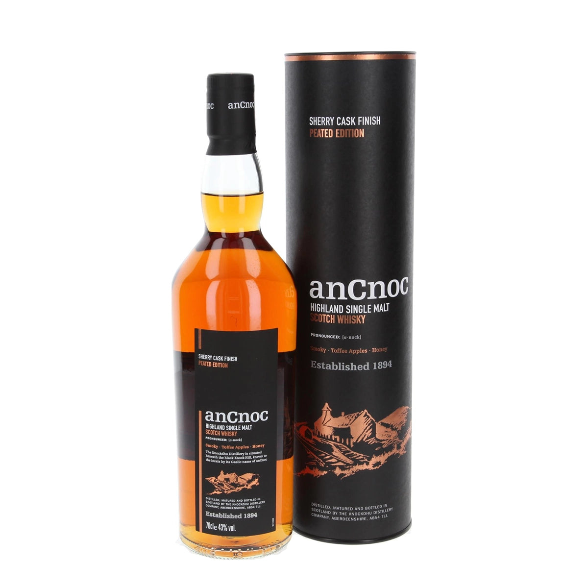 anCnoc Peated Sherry Cask 43% 0,7l
