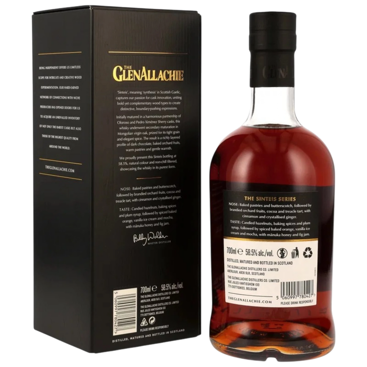 GlenAllachie 2015/2026 – 10 Jahre – Sinteis Series Part IV – 58,5 % vol. – 0,7 l