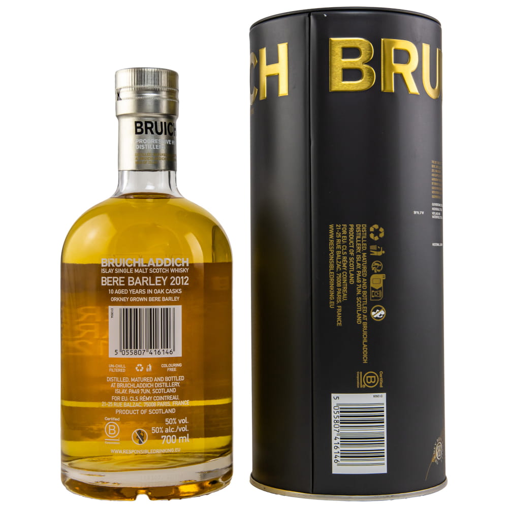 Bruichladdich Bere Barley 2012/2022 10 Jahre 50% vol. 0,7l