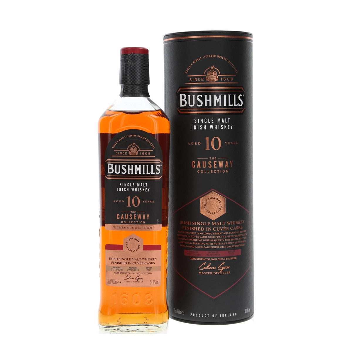 Bushmills Causeway Collection Cuvée Cask 10 Jahre 54,8% vol. 0,7l