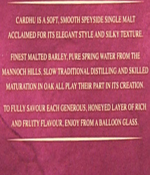 Cardhu 15 Jahre Single Malt 0,7 l