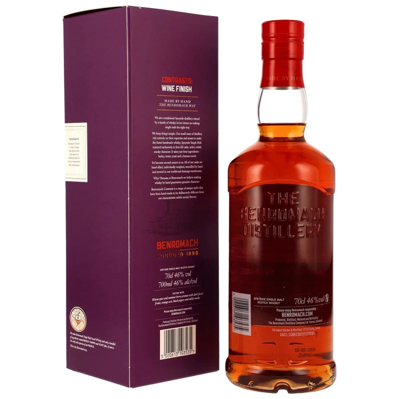 Benromach Contrasts: Côte-Rôtie Wine Cask Finish 2014/2026 – 12 Jahre – 46 % vol. – 0,7 l