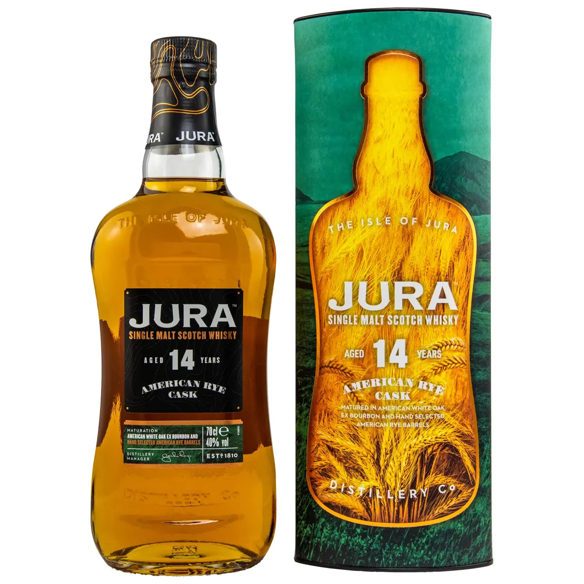 Jura 14 Jahre American Rye Cask 40% vol 0,7l