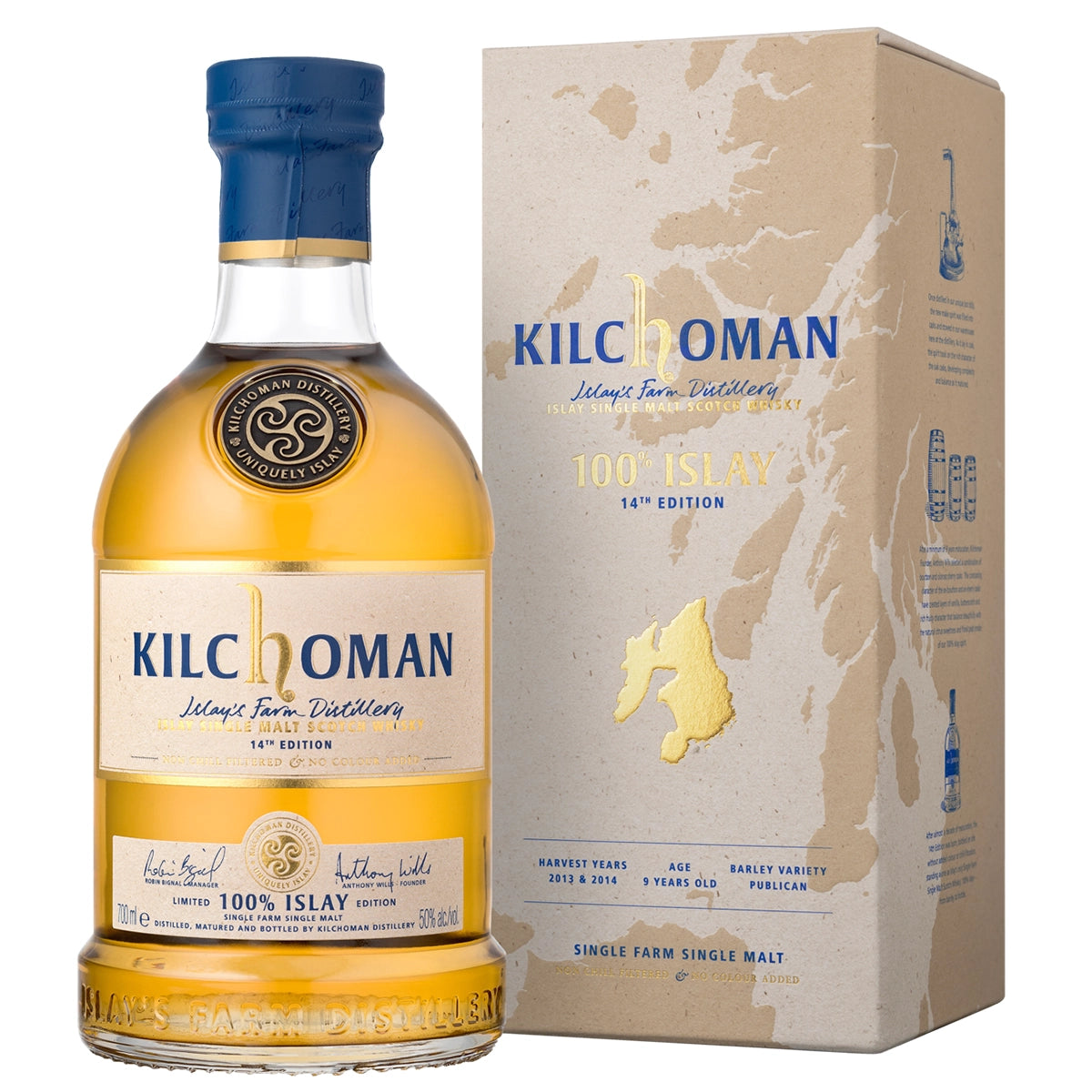 Kilchoman 100% Islay 50%, 0,7l - Release 2024 - The 14th Edition