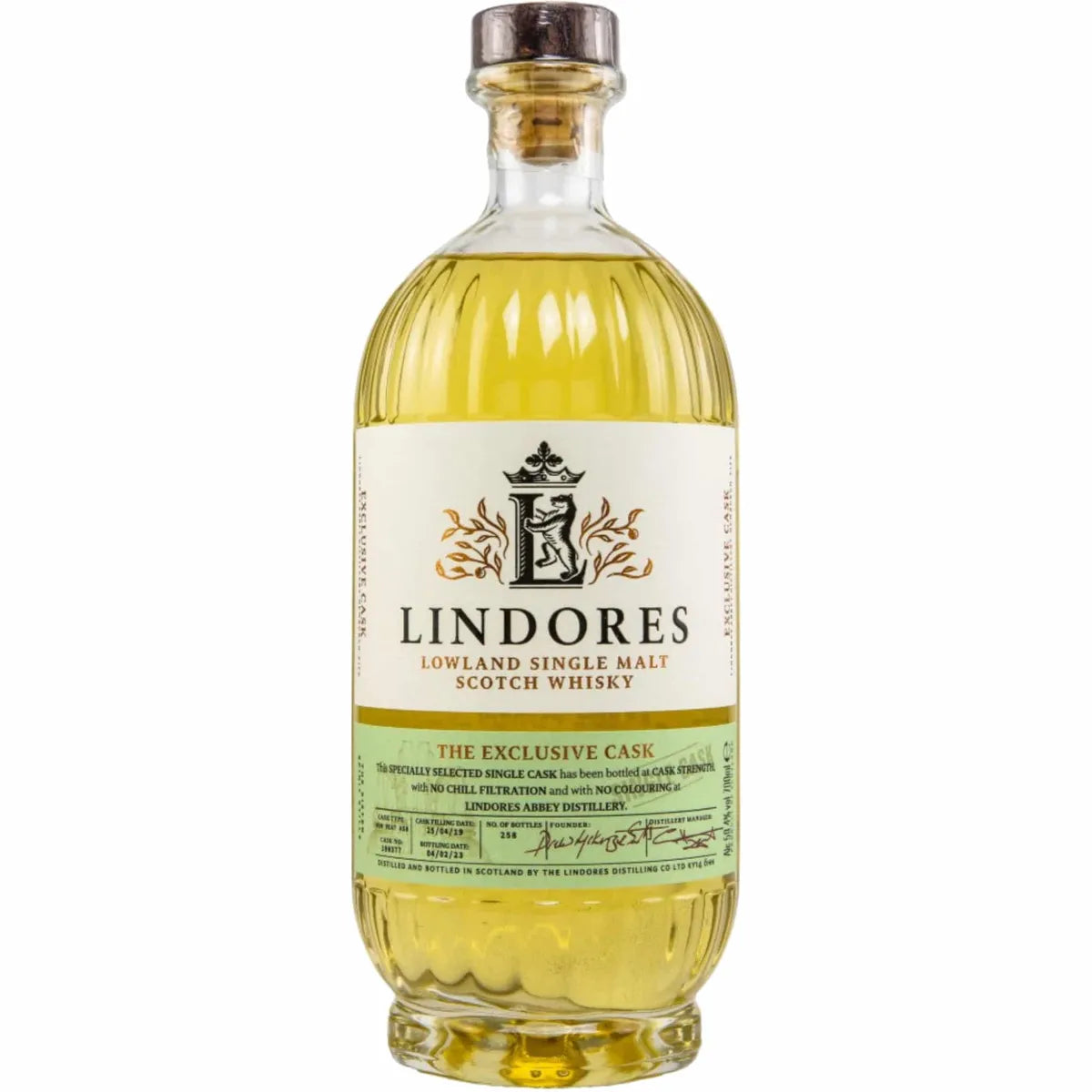 Lindores Abbey Distillery - The Exclusive Cask Ex-Rum-Peat #19/0377 59,4%vol 0,7l