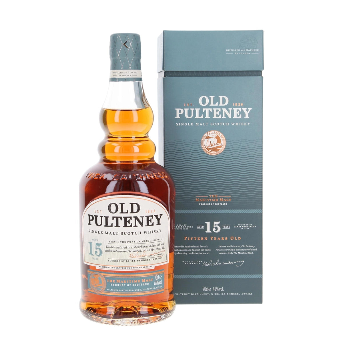 Old Pulteney 15 Jahre 46% vol 0,7l