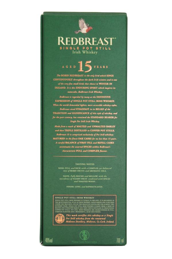 Redbreast 15 Jahre 0,7 l - Irish Single Pot Still