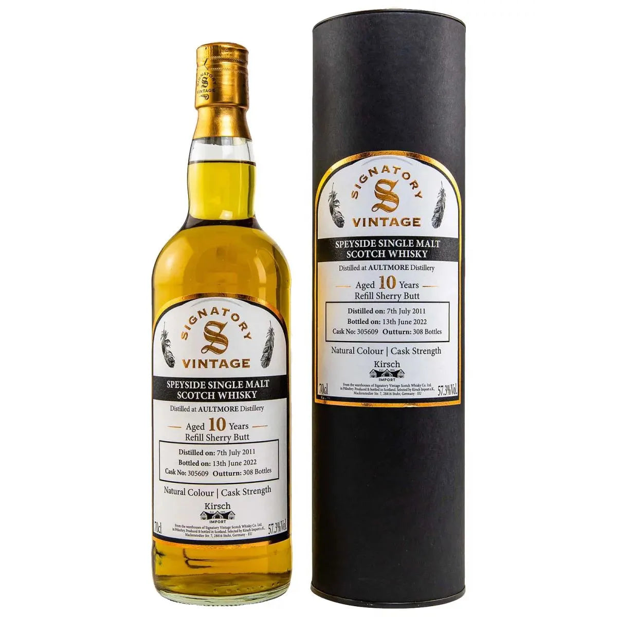Signatory Vintage Aultmore 10 Jahre 2011-2022 Cask Strenght 57,30% 0,7l