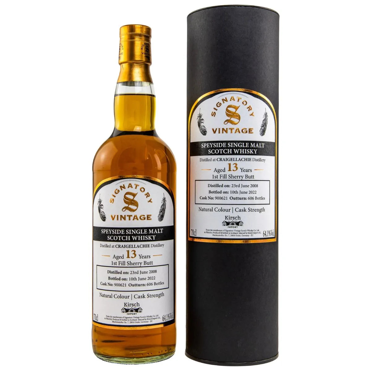 Signatory Vintage Craigellachie 13 Jahre 2008-2022 Cask Strenght 64,10% 0,7l