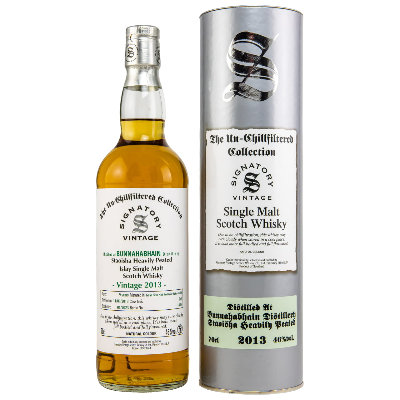 Signatory Vintage Bunnahabhain Staoisha 2013/2023 46% vol. 0,7l