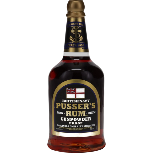 Pusser's Rum Black Label Gunpowder Proof 54.5% 0.7l