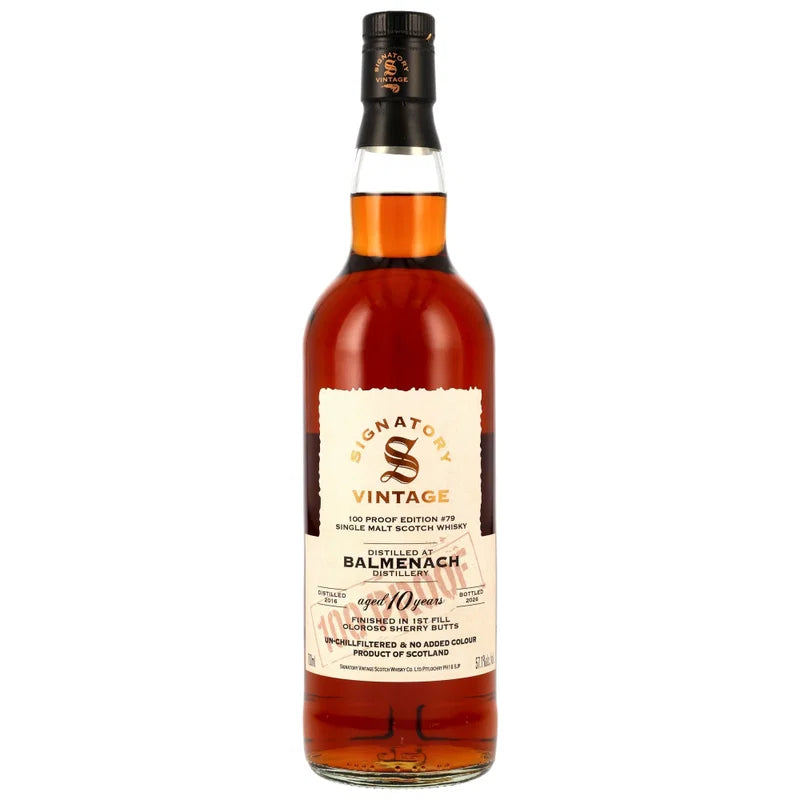 Balmenach 2016/2026 – 10 Jahre – Signatory 100 PROOF Edition #79 – 57,1 % vol. – 0,7 l