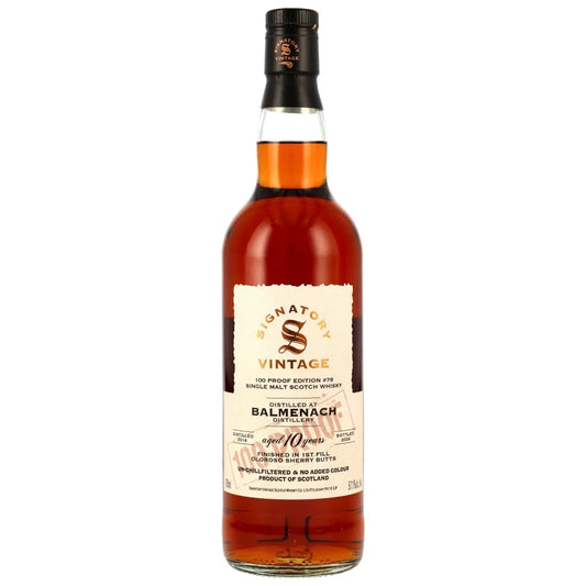 Balmenach 2016/2026 – 10 Jahre – Signatory 100 PROOF Edition #79 – 57,1 % vol. – 0,7 l