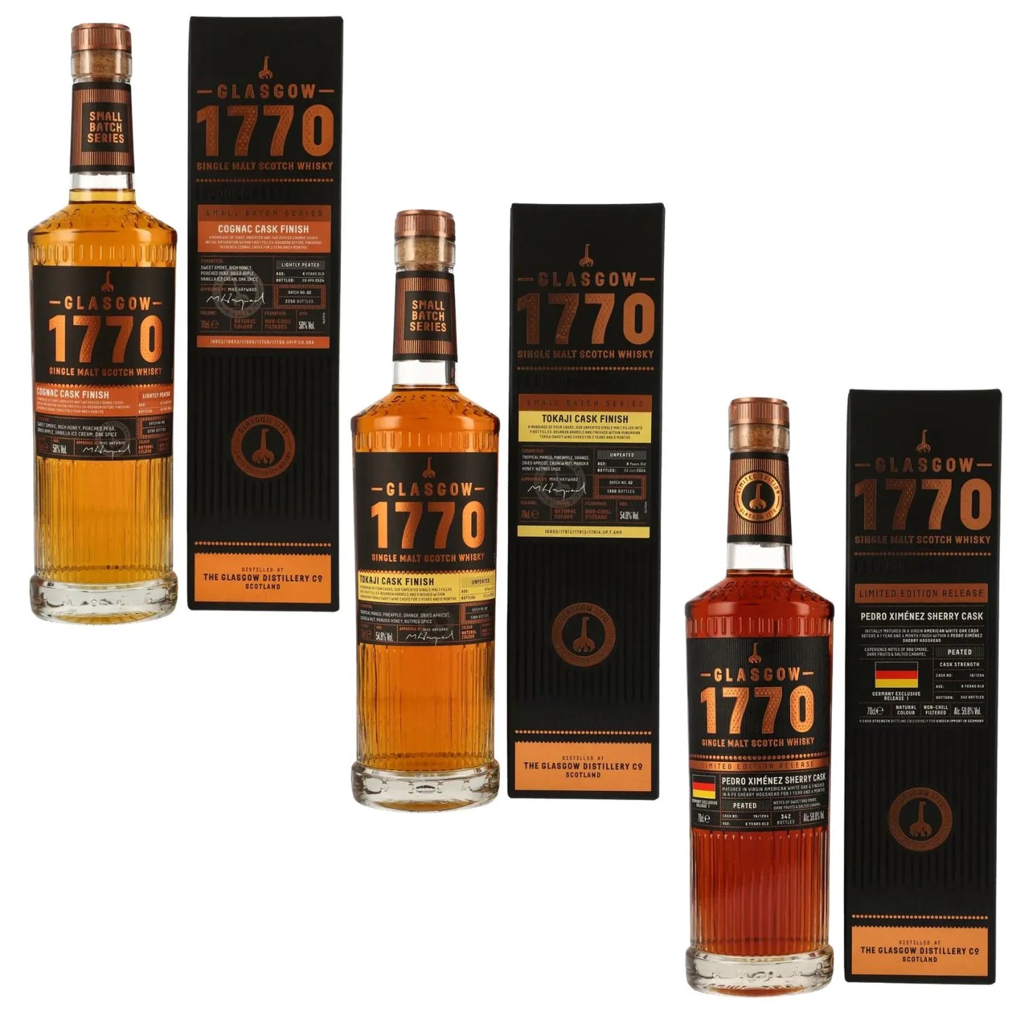 Exklusives Bundle aus den Lowlands: 1770 Single Cask & Small Batches von 1770 Glasgow