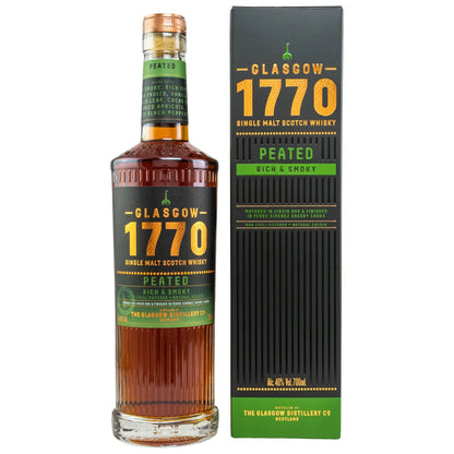 1770 Glasgow Single Malt Peated - Rich & Smoky 46% vol. 0,7l