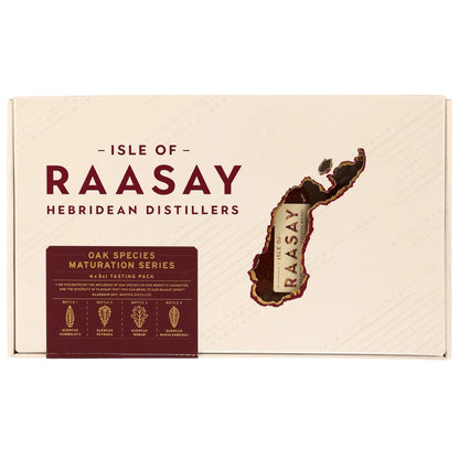 Isle of Raasay Oak Species Maturation Series – Tasting Pack 4 × 0,05 l – 50,7 % vol.