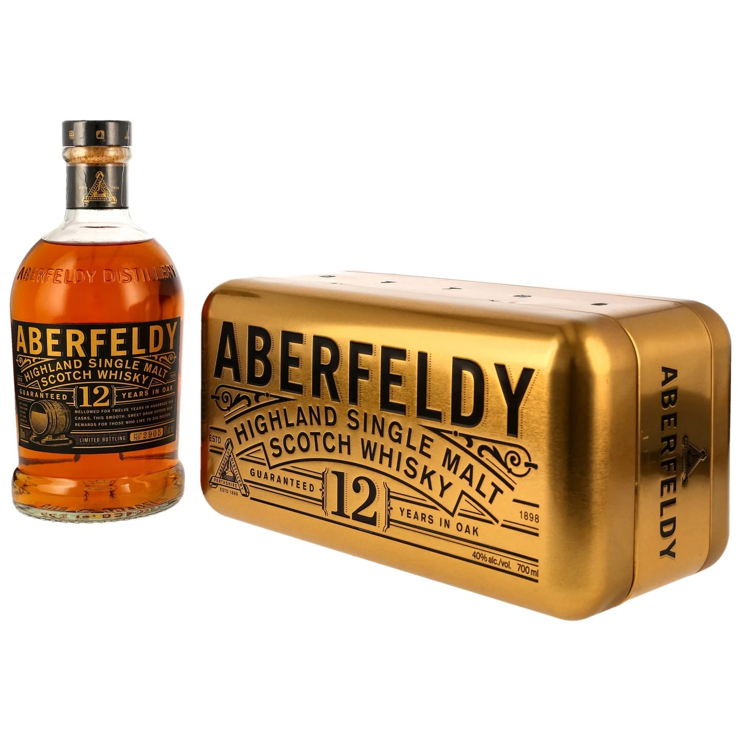 Aberfeldy 12 Years Gold Bar Edition – Highland Single Malt Scotch Whisky – 40 % vol. – 0,7 l