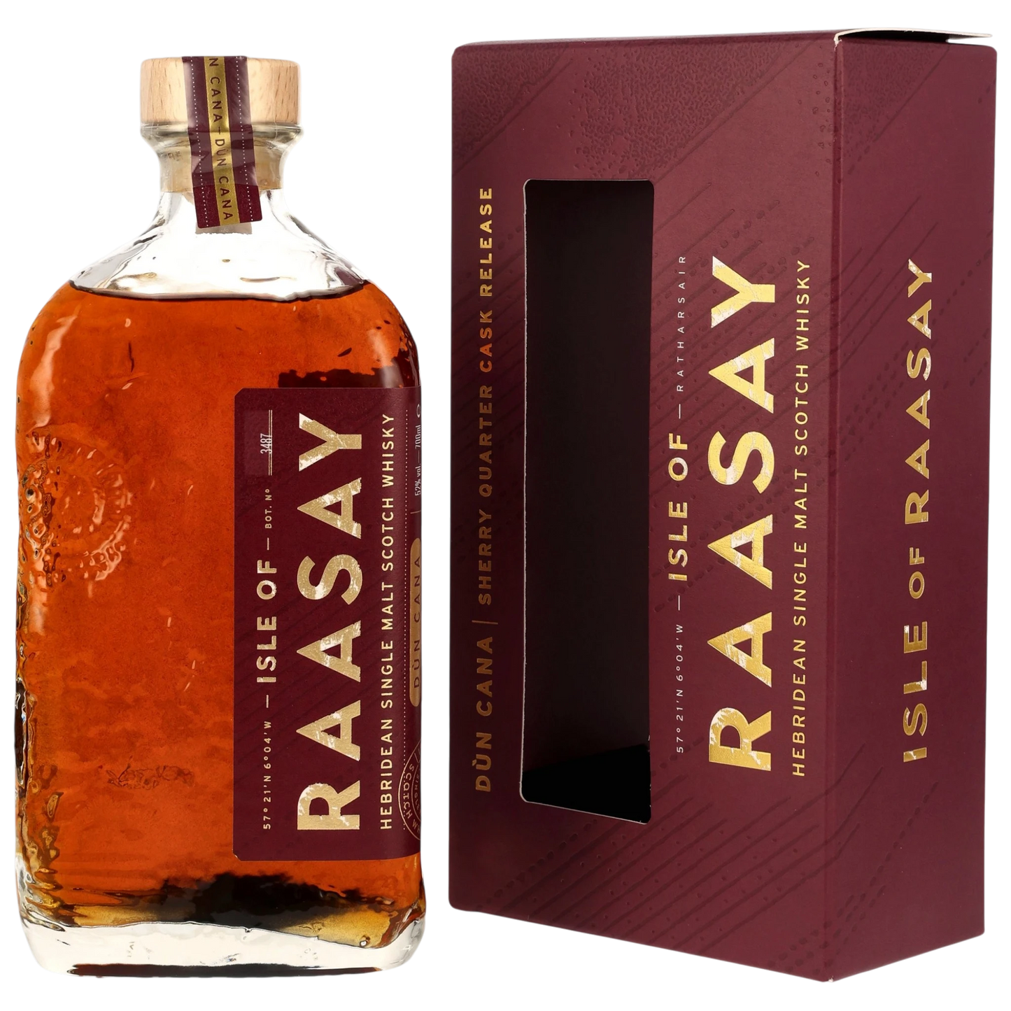 Isle of Raasay Single Malt Whisky – Dun Cana Sherry Quarter Cask – 52 % vol. – 0,7 l