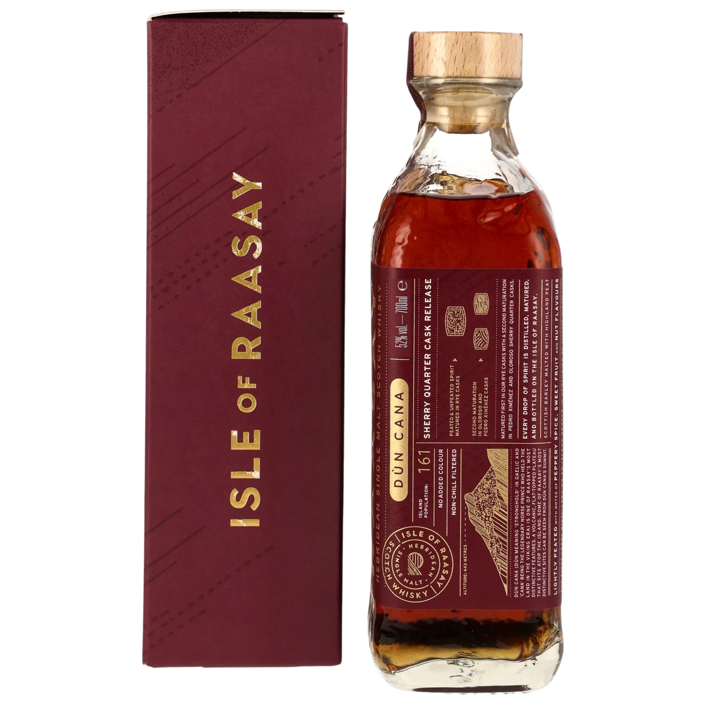 Isle of Raasay Single Malt Whisky – Dun Cana Sherry Quarter Cask – 52 % vol. – 0,7 l