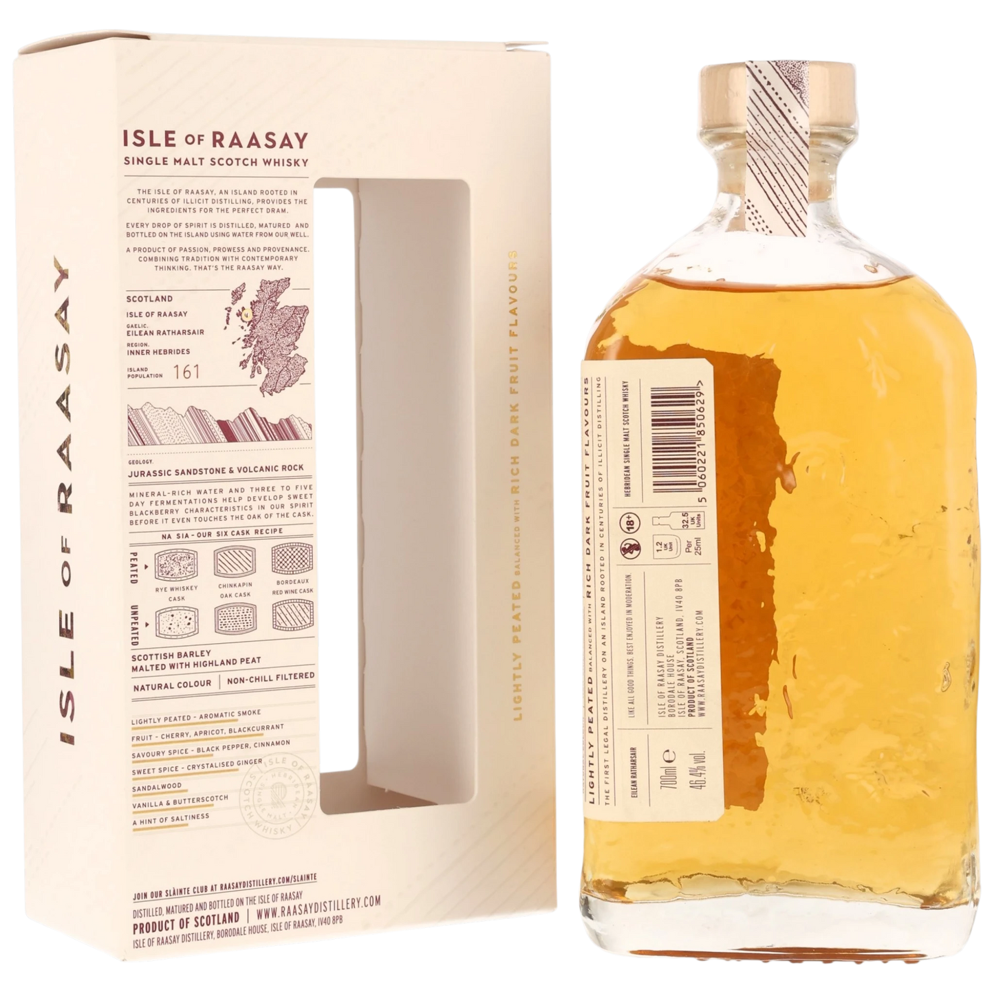 Isle of Raasay Single Malt Whisky - The Draam - Lightly Peated – 46,4 % vol. – 0,7 l