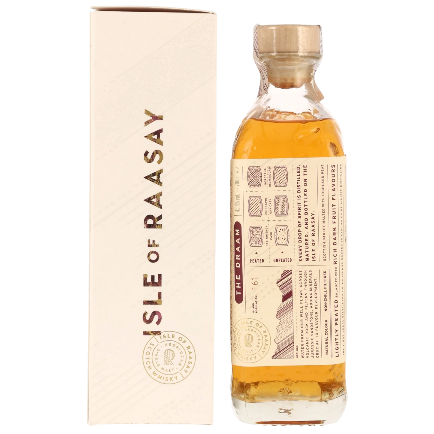 Isle of Raasay Single Malt Whisky - The Draam - Lightly Peated – 46,4 % vol. – 0,7 l