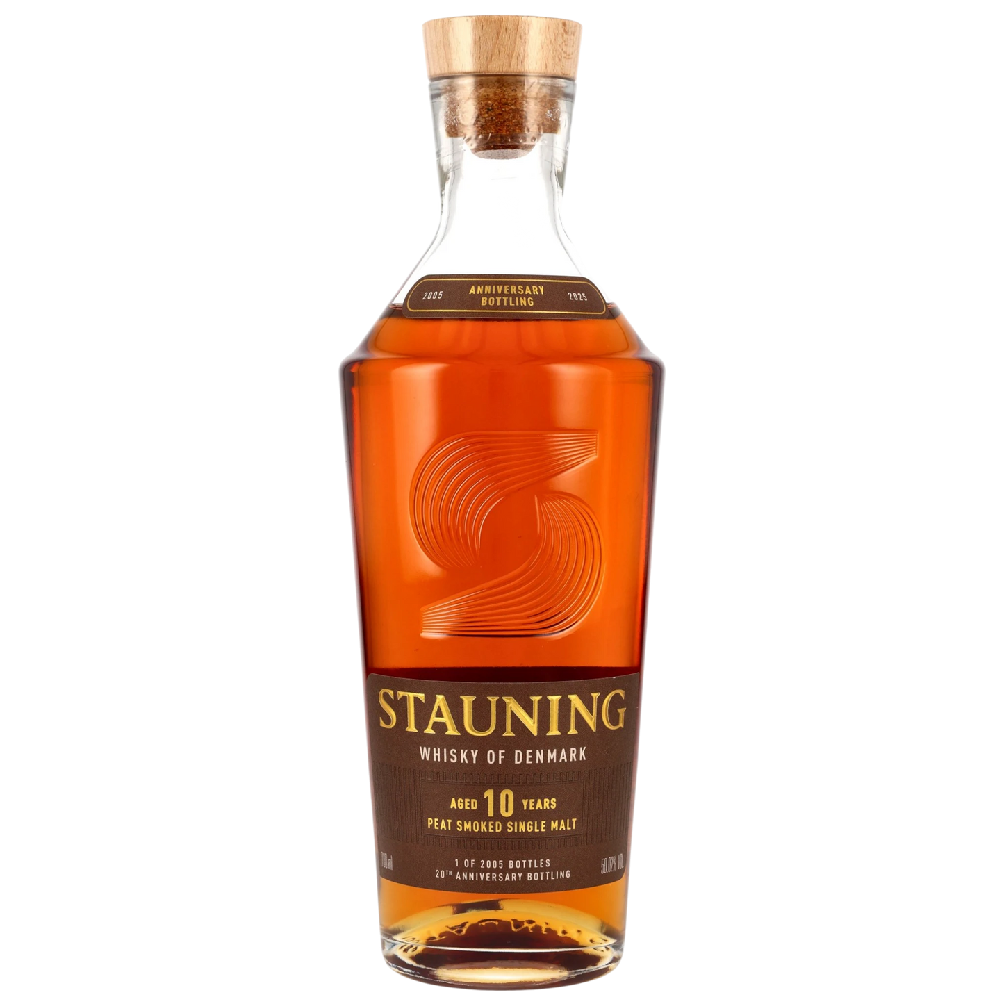 Stauning 10 y.o. – Peat Smoked Danish Single Malt – 20th Anniversary Bottling – 50,02 % vol. – 0,7 l