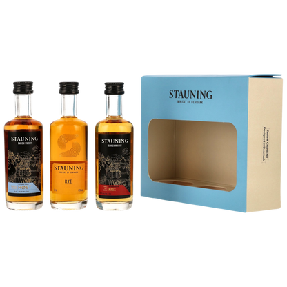 Stauning Core Set Mini Collection - Danish Whisky 44,8%vol. 3x0,05l