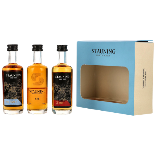 Stauning Core Set Mini Collection - Danish Whisky 44,8%vol. 3x0,05l