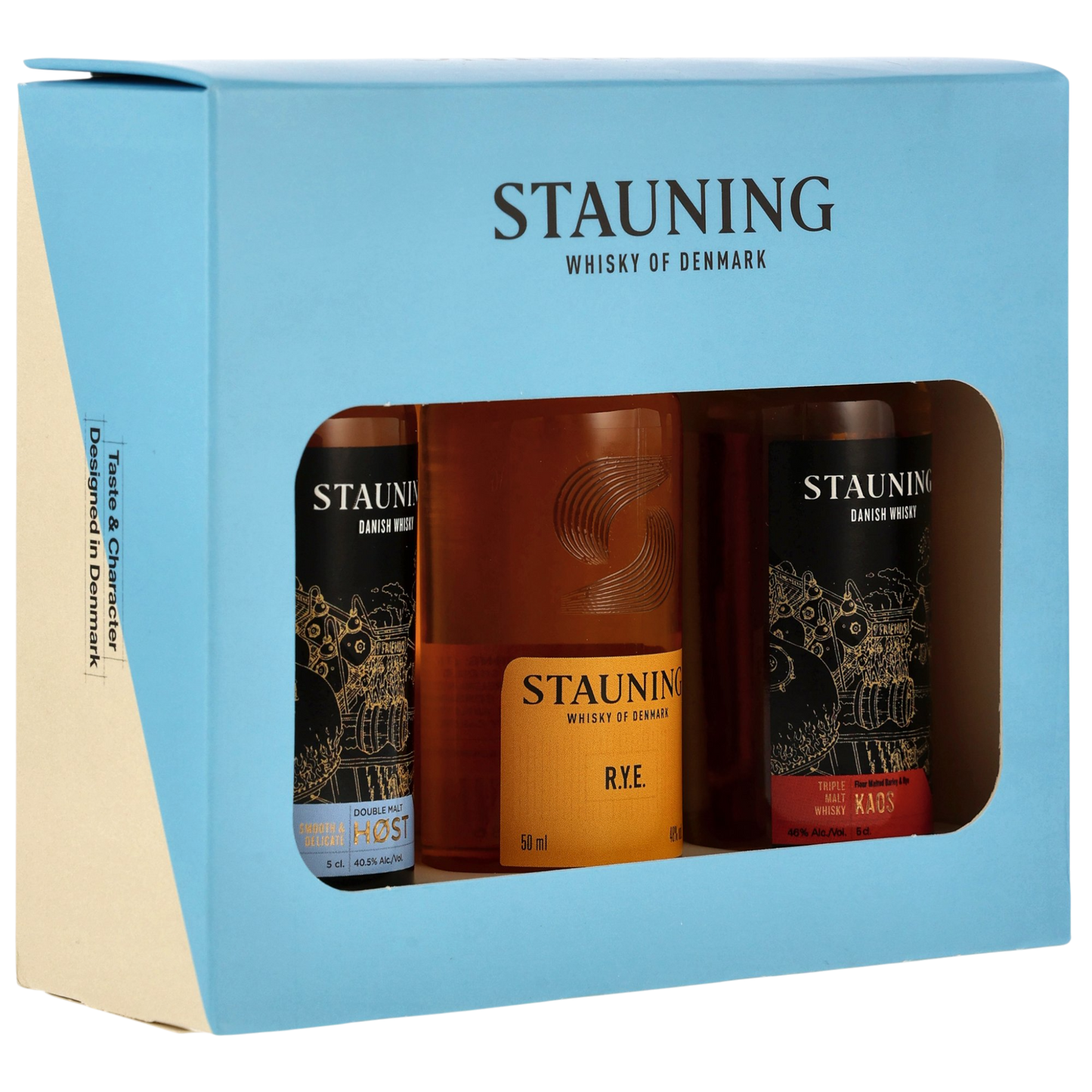 Stauning Core Set Mini Collection - Danish Whisky 44,8%vol. 3x0,05l