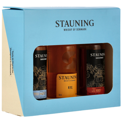 Stauning Core Set Mini Collection - Danish Whisky 44,8%vol. 3x0,05l