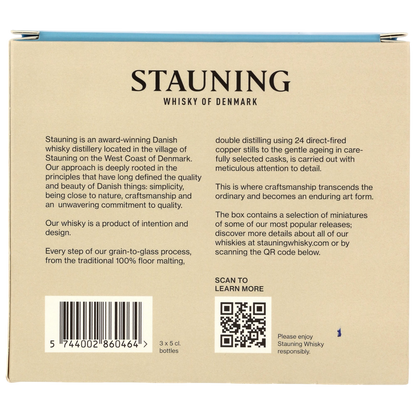 Stauning Core Set Mini Collection - Danish Whisky 44,8%vol. 3x0,05l