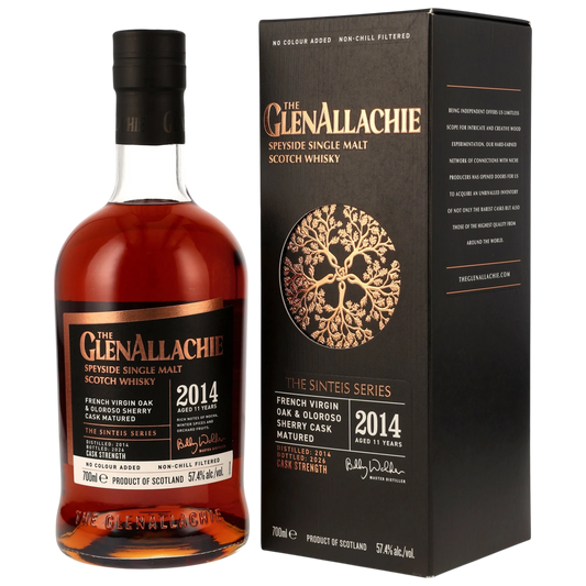 GlenAllachie 2014/2026 – 11 Years Old – Sinteis Series Part III – French Virgin Oak & Oloroso Casks – 57,4 % vol. – 0,7 l