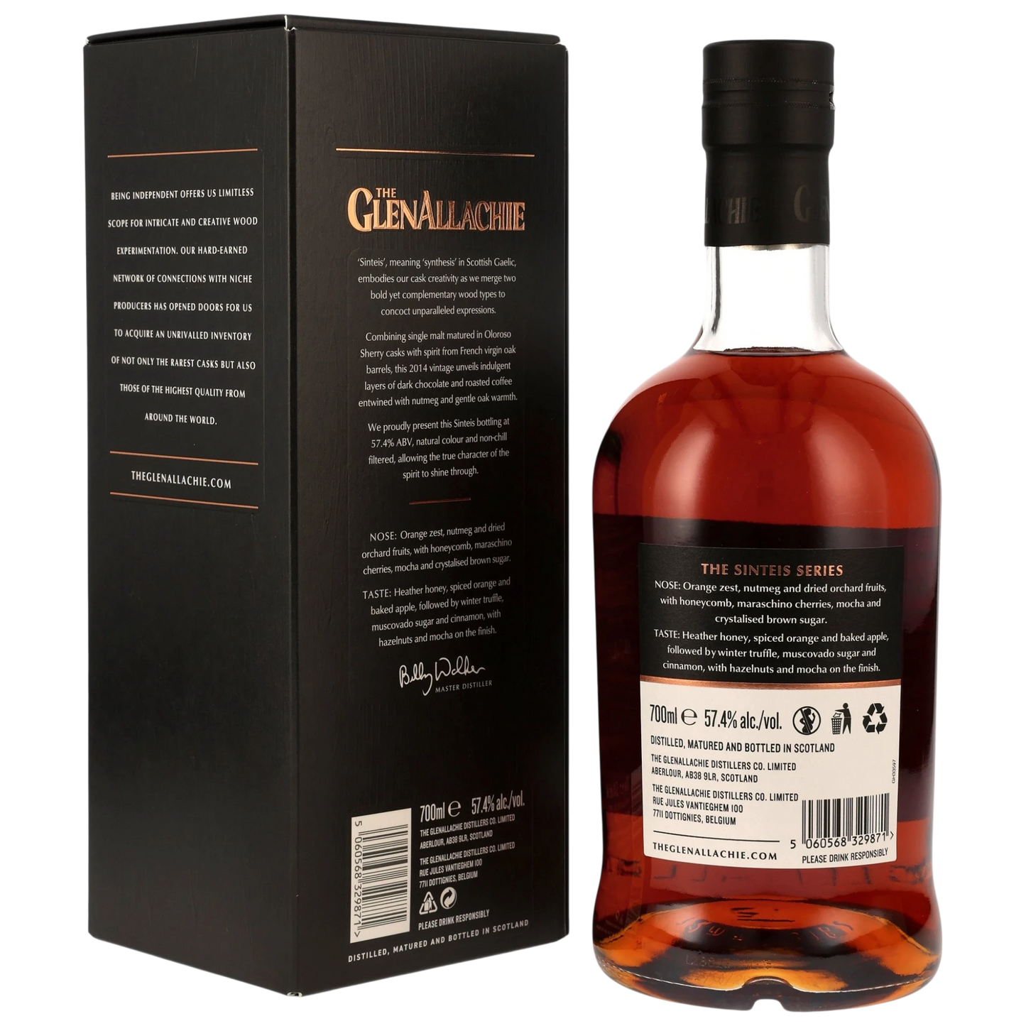 GlenAllachie 2014/2026 – 11 Years Old – Sinteis Series Part III – French Virgin Oak & Oloroso Casks – 57,4 % vol. – 0,7 l