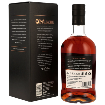 GlenAllachie 2014/2026 – 11 Years Old – Sinteis Series Part III – French Virgin Oak & Oloroso Casks – 57,4 % vol. – 0,7 l