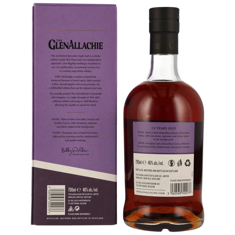 GlenAllachie 12 Years Old – Speyside Single Malt – 46% vol. (0.7 l)