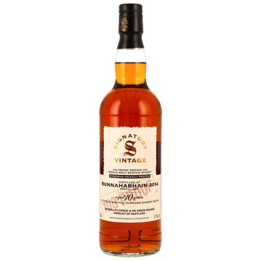 Bunnahabhain Staoisha 2014/2025 – 10 Years Old – Signatory 100 Proof Edition #61 – 57,1 % vol. – 0,7 l