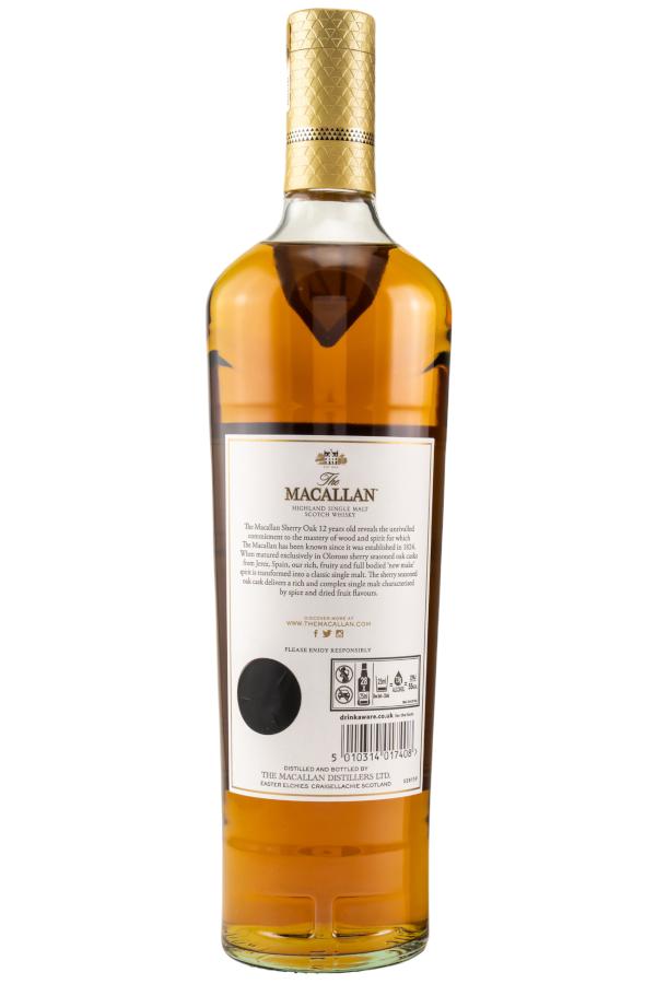 The Macallan 12 Jahre Sherry Oak 40% vol. 0,7 l